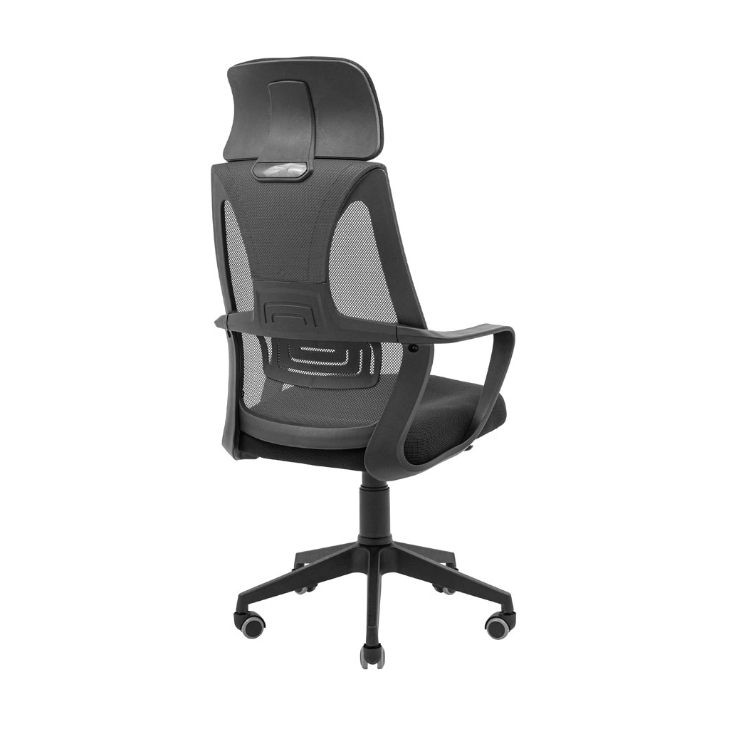 Офісне крісло Richman Профі Пластик Піастра Сітка чорна + сіра (ADD0003192) - зображення 4