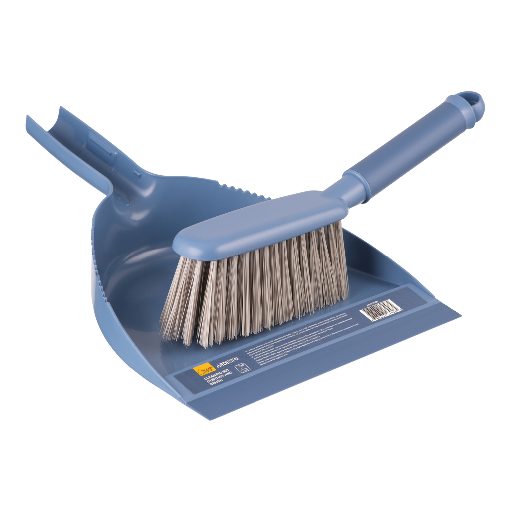 Комплект для прибирання Ardesto Solid Совок та щітка Синій (ARHE1306B) - зображення 3