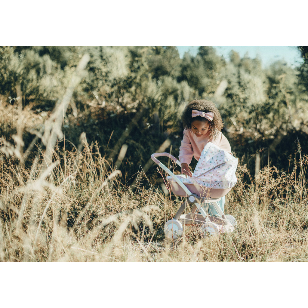 Коляска для ляльок Smoby Baby Nurse Модерн Люлька з кошиком Рожев (254118) - зображення 10