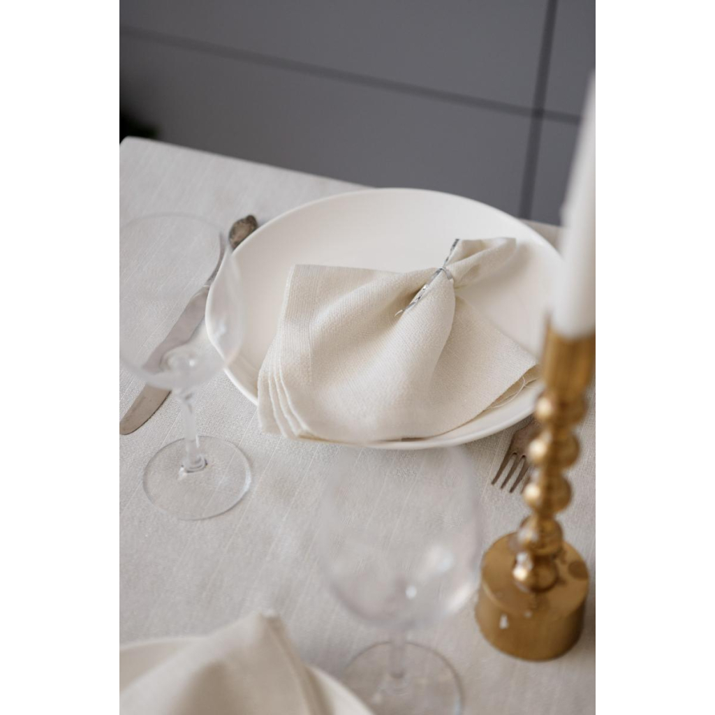 Скатертина Прованс святкова Перлина White 132х220 см (037599) - зображення 7