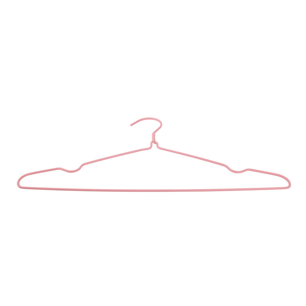 Плічка Idea Home Металеві в силіконі Рожеві 39.4 х 21 х 0.3 см 8 шт. (6707233) - изображение 3