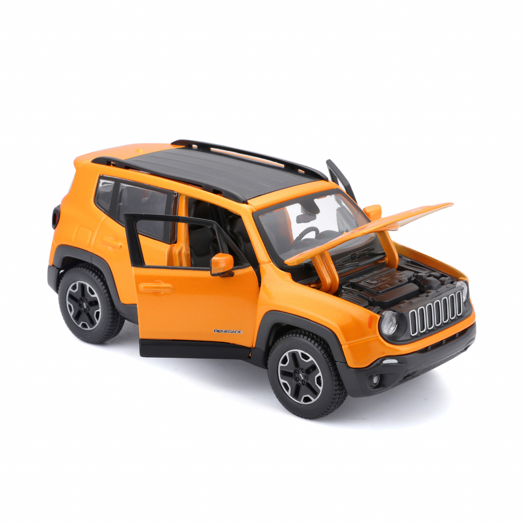 Машина Maisto Jeep Renegade помаранчевий металік 124 (31282 orange) - зображення 4