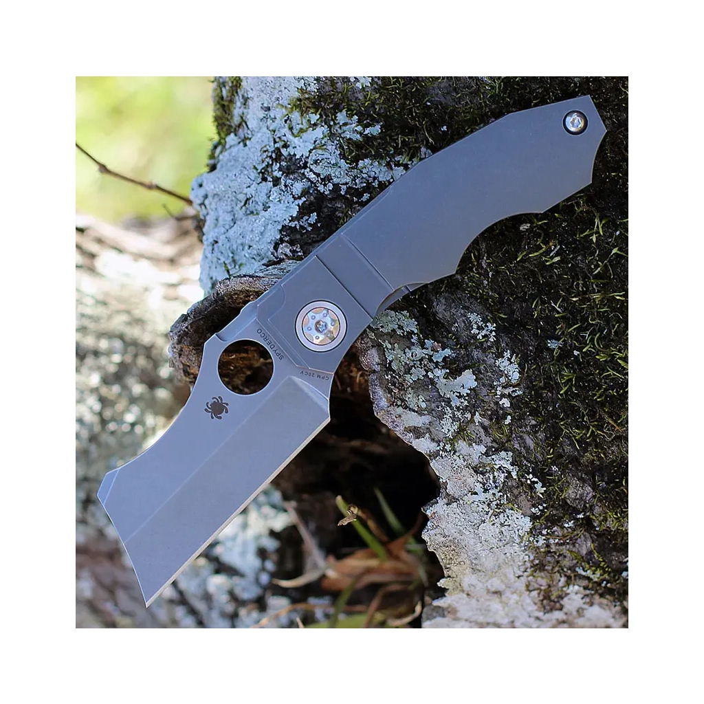 Ніж Spyderco Stovepipe CPM 20CV Titanium (C260TIP) - зображення 5