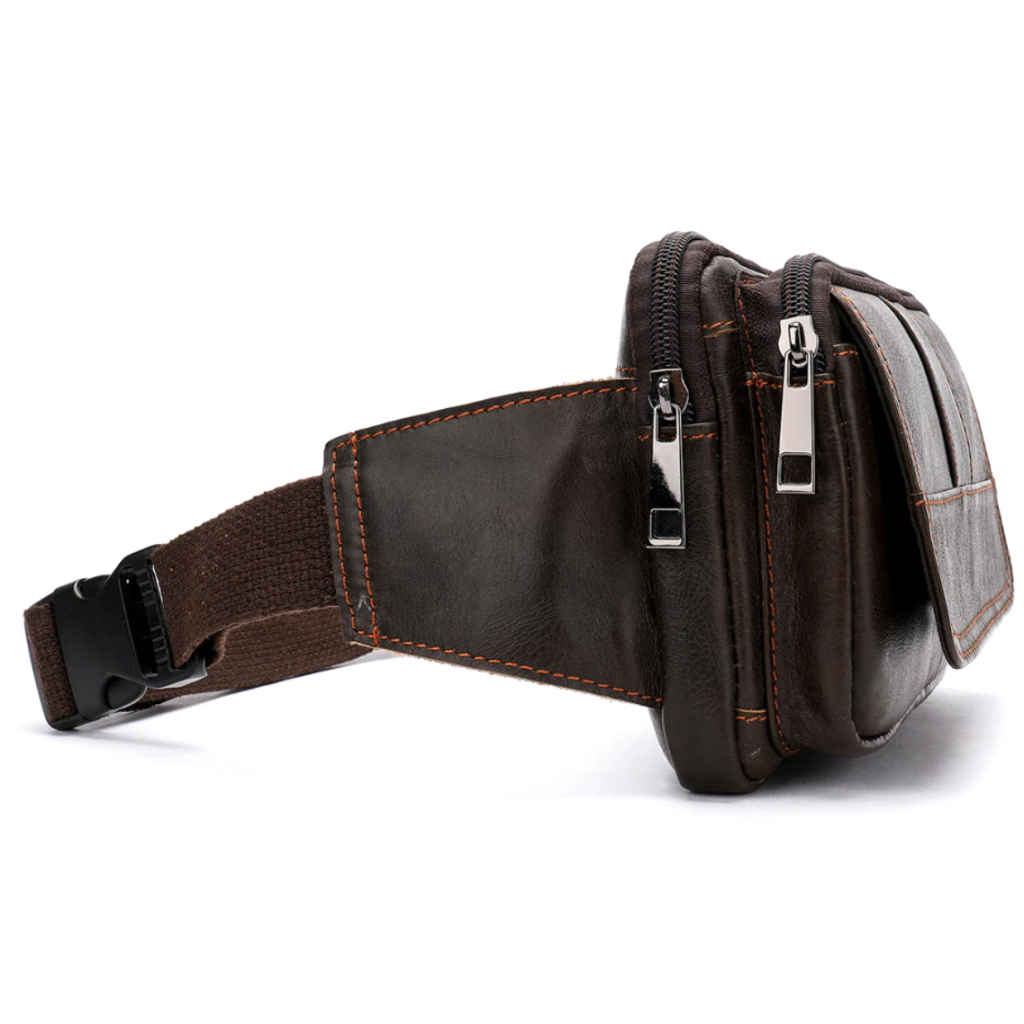 Сумка Vintage На пояс Коричнева (14726) - зображення 6