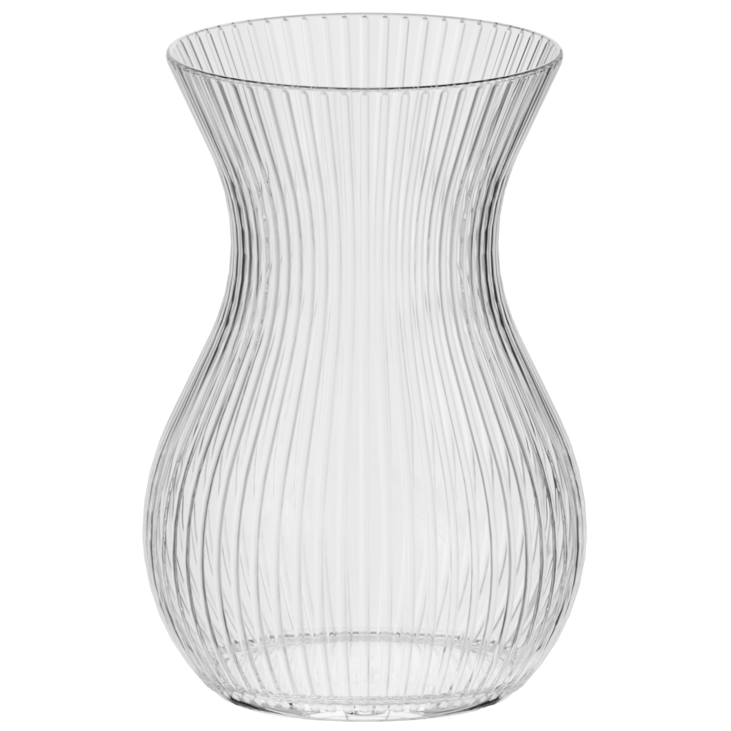 Ваза Trend Glass Asta Ribs 18 см (35446) - зображення 1