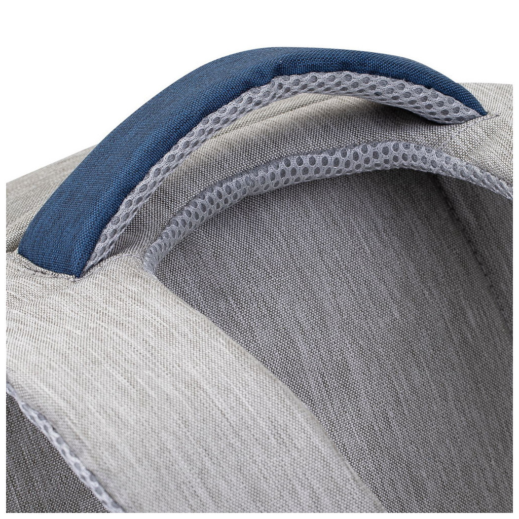 Рюкзак для ноутбука RivaCase 15.6" 7562 Anti-theft, water-repellent, Grey / Dark Blue (7562Grey/DarkBlue) - зображення 11
