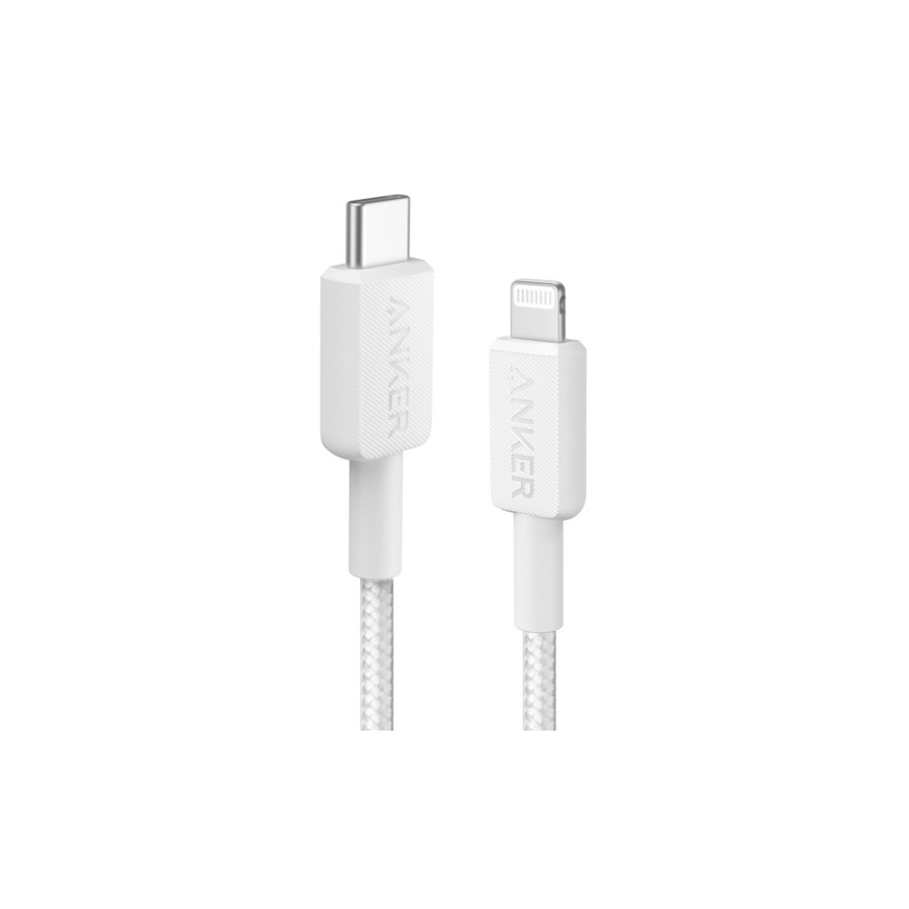 Дата кабель USB 2.0 AM to Lightning 0.9m White Anker (A81B5H21/A81B5G21) - зображення 1