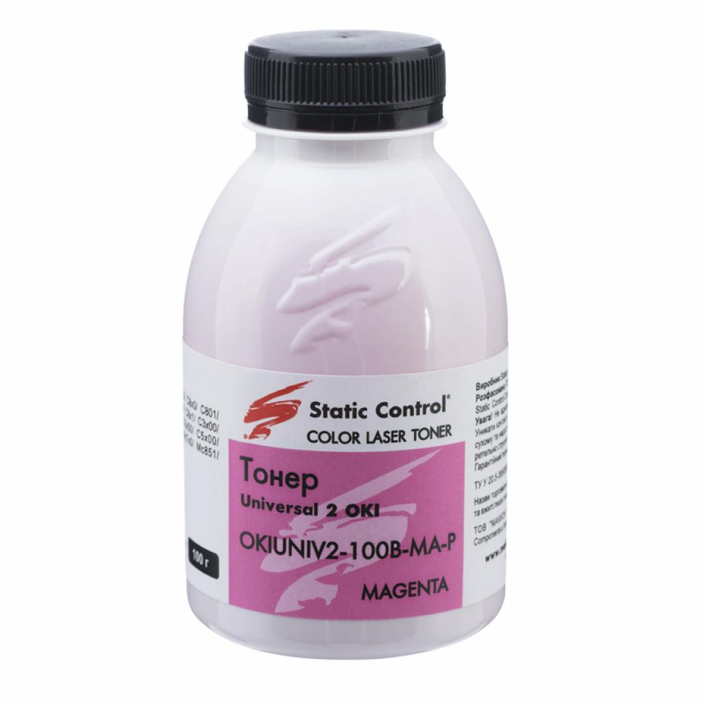 Тонер Oki universal2 (Glossy) 100г magenta Static Control (OKIUNIV2-100B-MA-P) - изображение 1