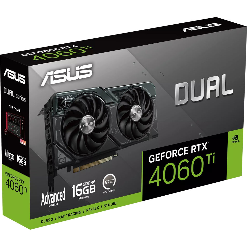 Відеокарта ASUS GeForce RTX4060Ti 16Gb DUAL ADVANCED (DUAL-RTX4060TI-A16G) - зображення 12