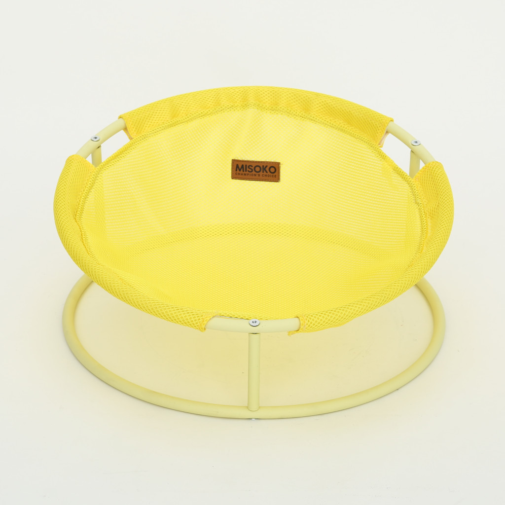 Лежак для тварин MISOKO&CO Pet bed round 45x45x22 см yellow (HOOP31832) - зображення 1