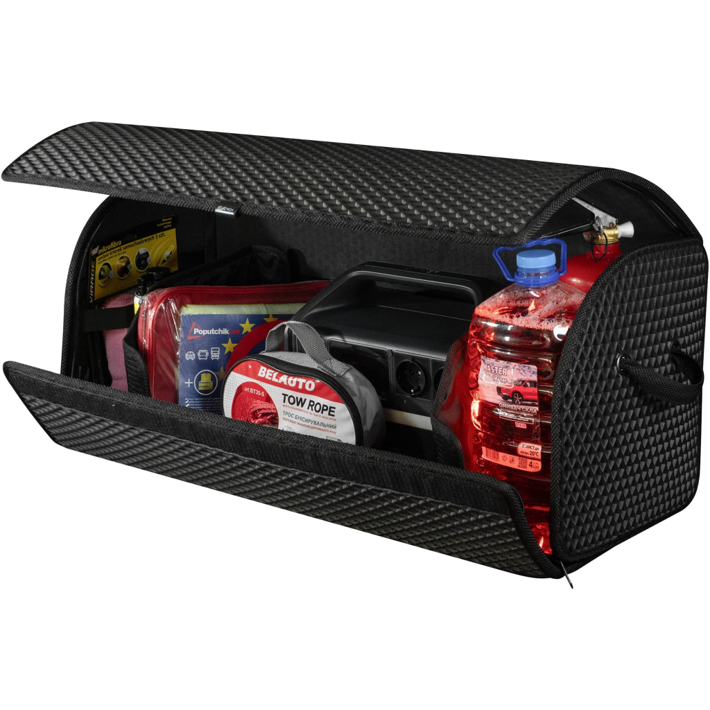 Сумка-органайзер EVAtech L-PRO 32x75x30 см. Ромб чорний з чорним кантом (BS13641OL3RBB) - зображення 4