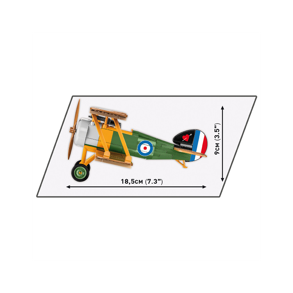 Конструктор Cobi Перша Світова Війна Літак Сопвич Кемел F1, 176 деталей (COBI-2987) - зображення 3