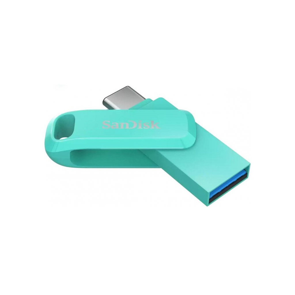 USB флеш накопичувач SanDisk 64GB Ultra Dual Drive Go USB 3.0/Type C Green (SDDDC3-064G-G46G) - зображення 2