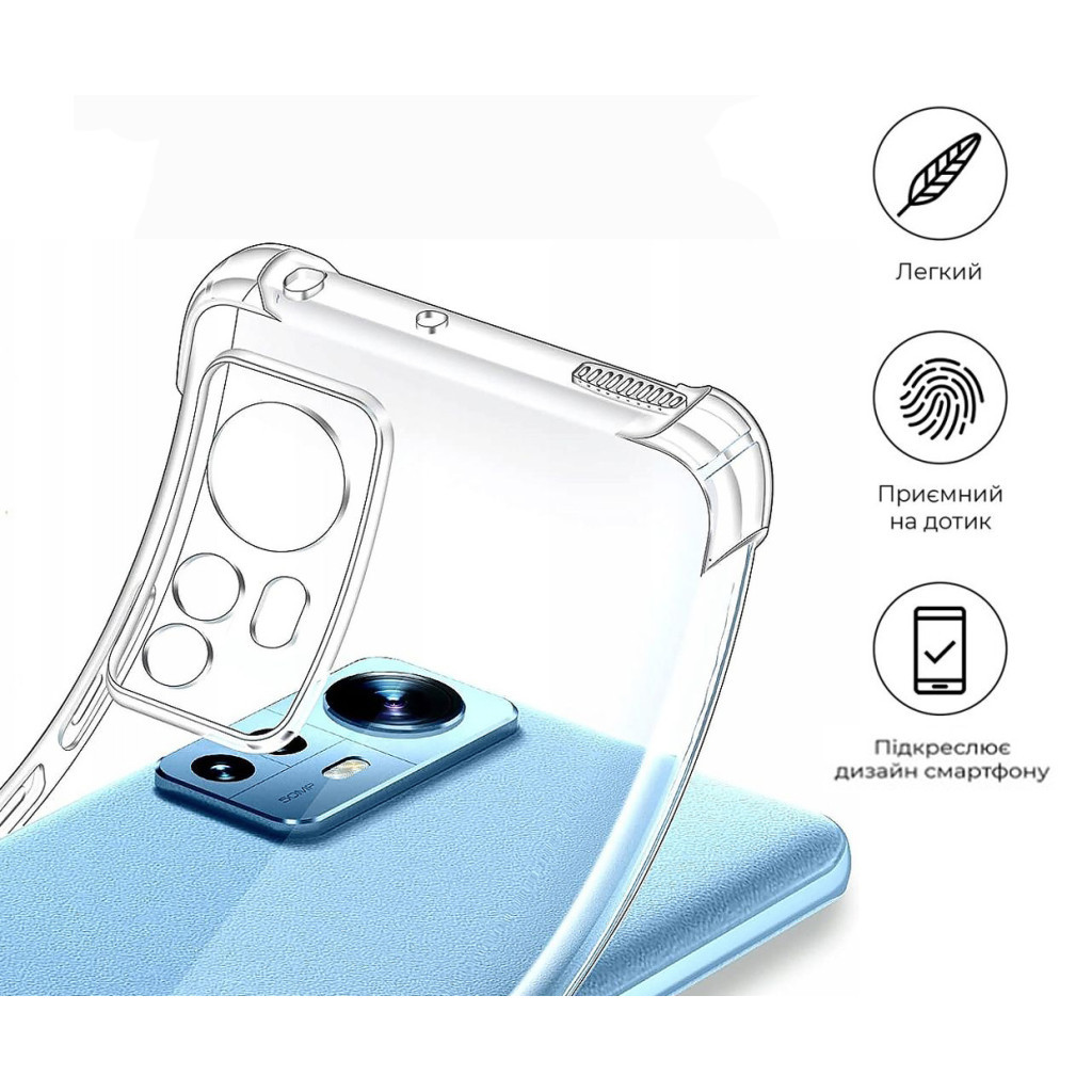 Чохол до мобільного телефона BeCover Anti-Shock Xiaomi Redmi Note 12S Clear (709326) - зображення 4