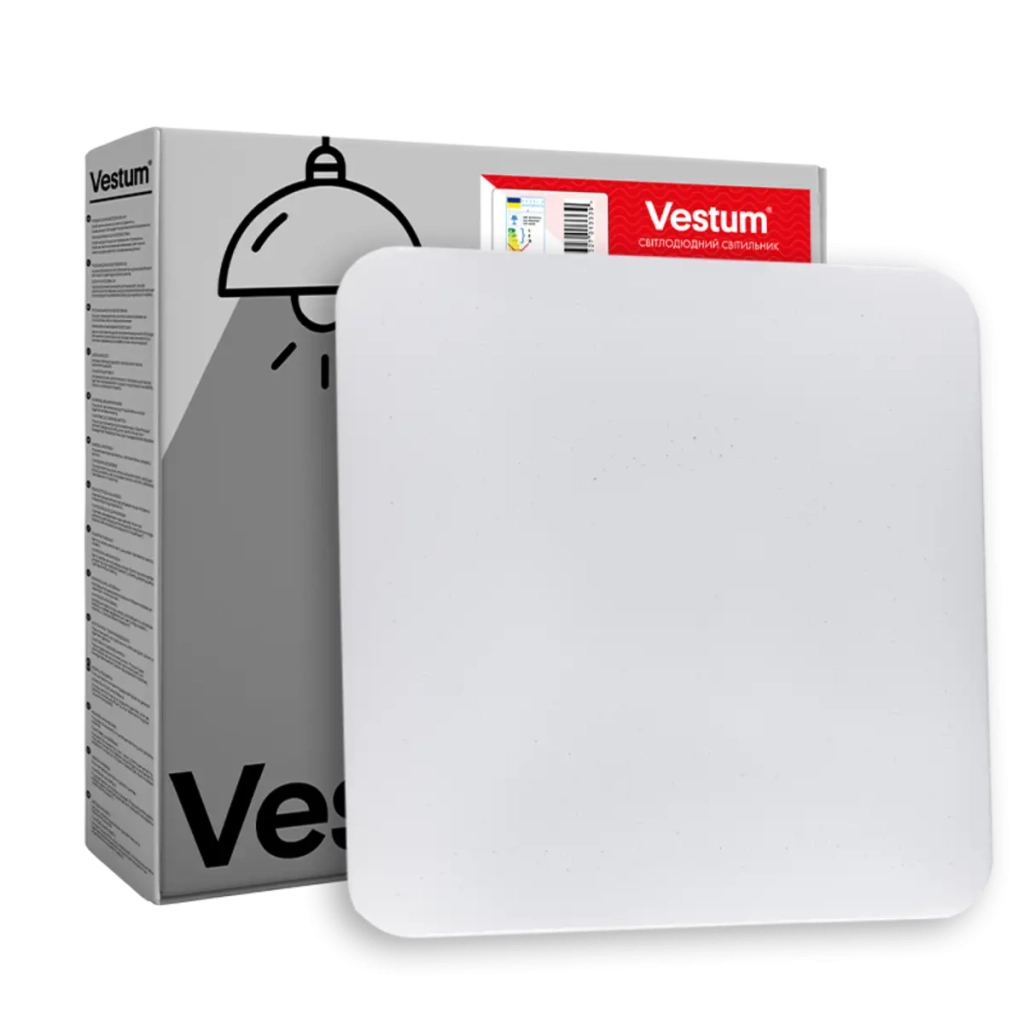 Світильник Vestum QUATRO зоряне небо 30W 4000К 4срібло (VS-90075) - зображення 1