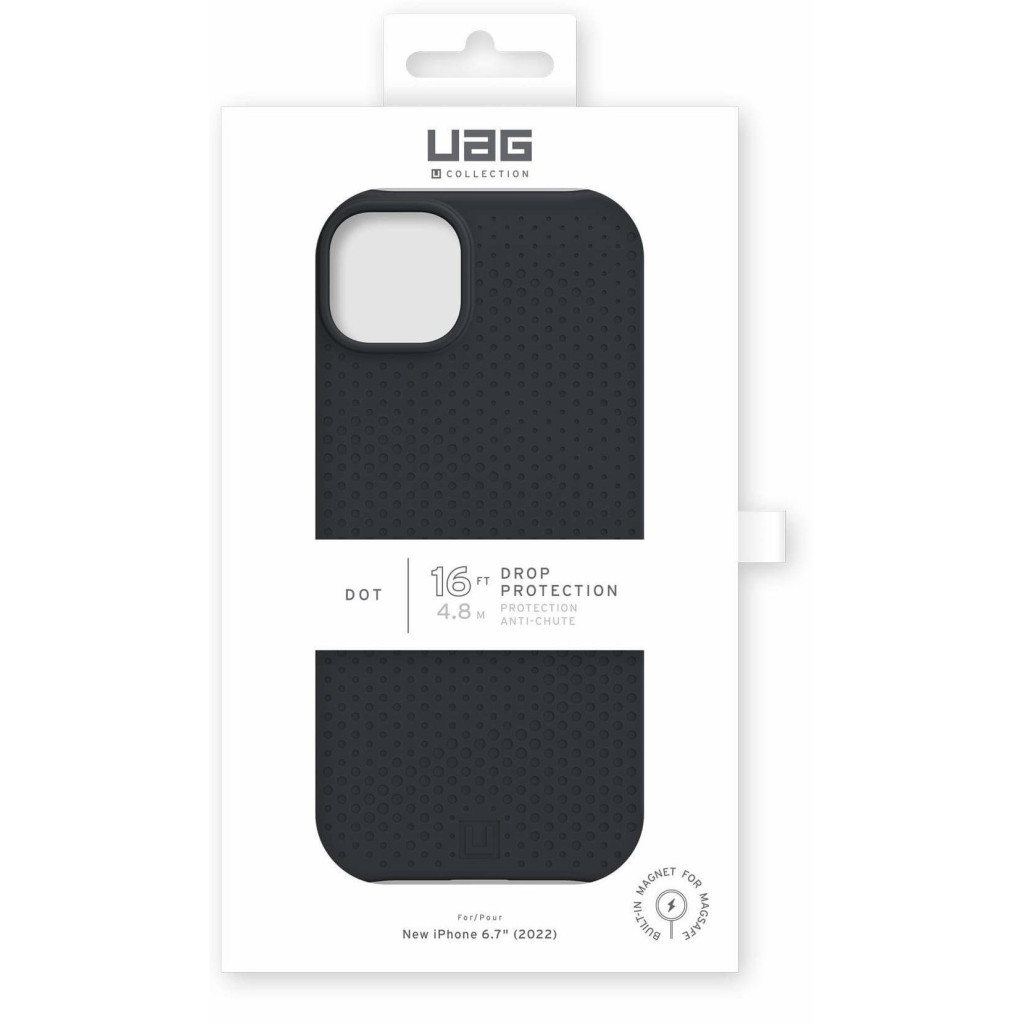 Чохол до мобільного телефона UAG [U] Apple iPhone 14 Plus Dot Magsafe, Black (114081314040) - зображення 12