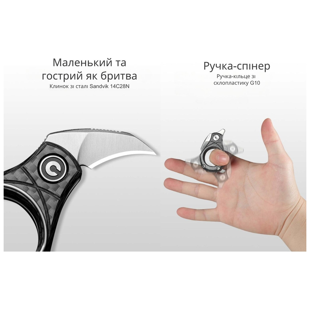 Ніж Civivi Pyrus, Carbon, Satin (C23038-3) - зображення 10