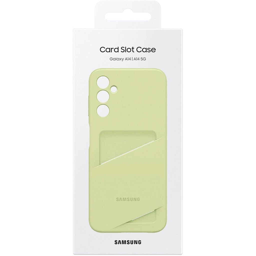 Чохол до мобільного телефона Samsung A14 Card Slot Case Lime (EF-OA146TGEGRU) - зображення 6