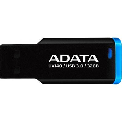 USB флеш накопичувач ADATA 32GB UV140 Black+Blue USB 3.0 (AUV140-32G-RBE) - зображення 1