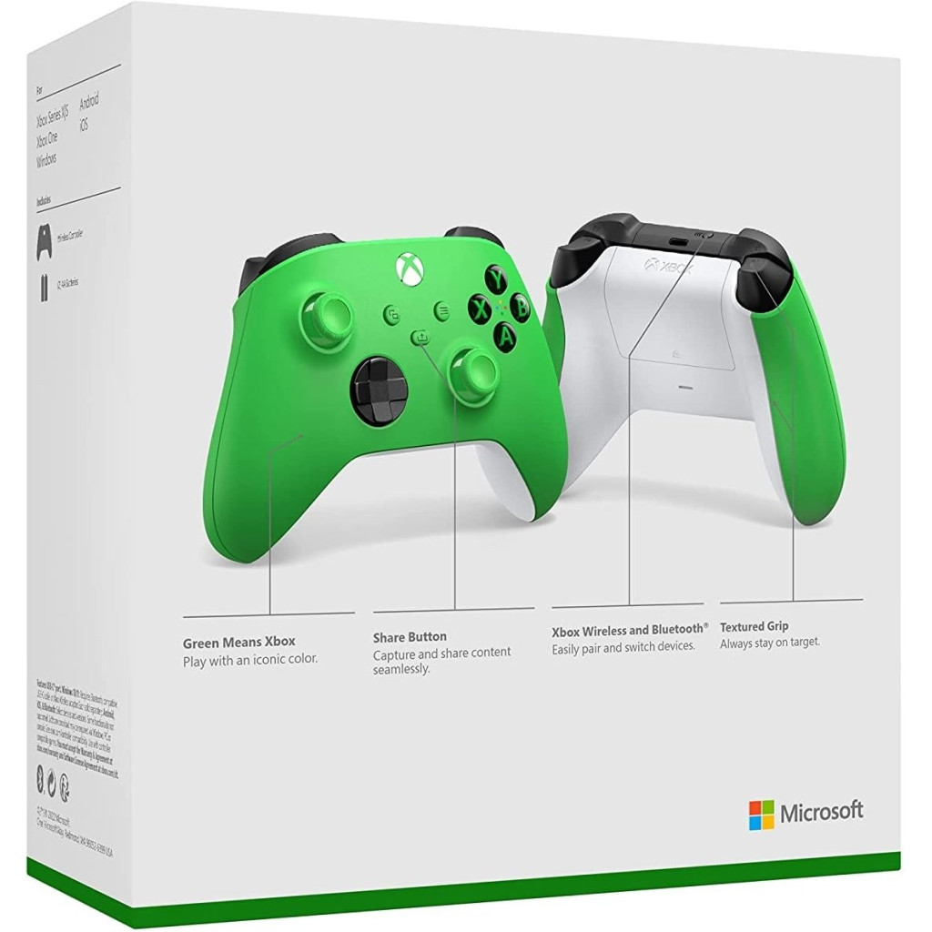Геймпад Microsoft Wireless Controller Green (QAU-00091) - зображення 8