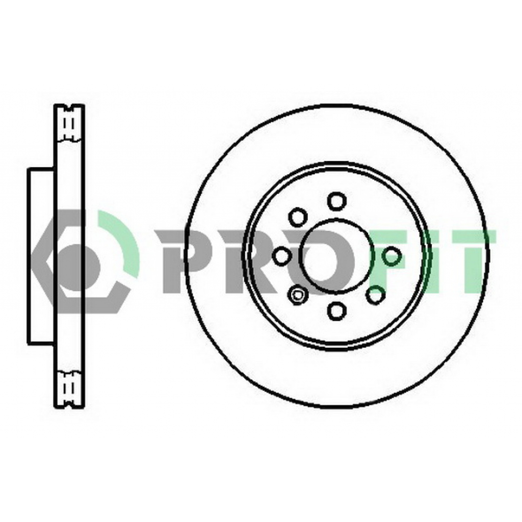 Гальмівний диск Profit 5010-1097 - зображення 1