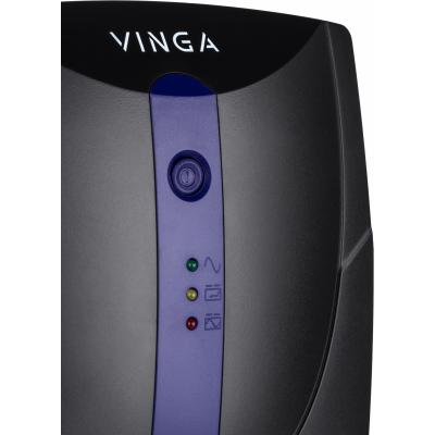 Пристрій безперебійного живлення Vinga LED 800VA plastic case (VPE-800P) - зображення 4