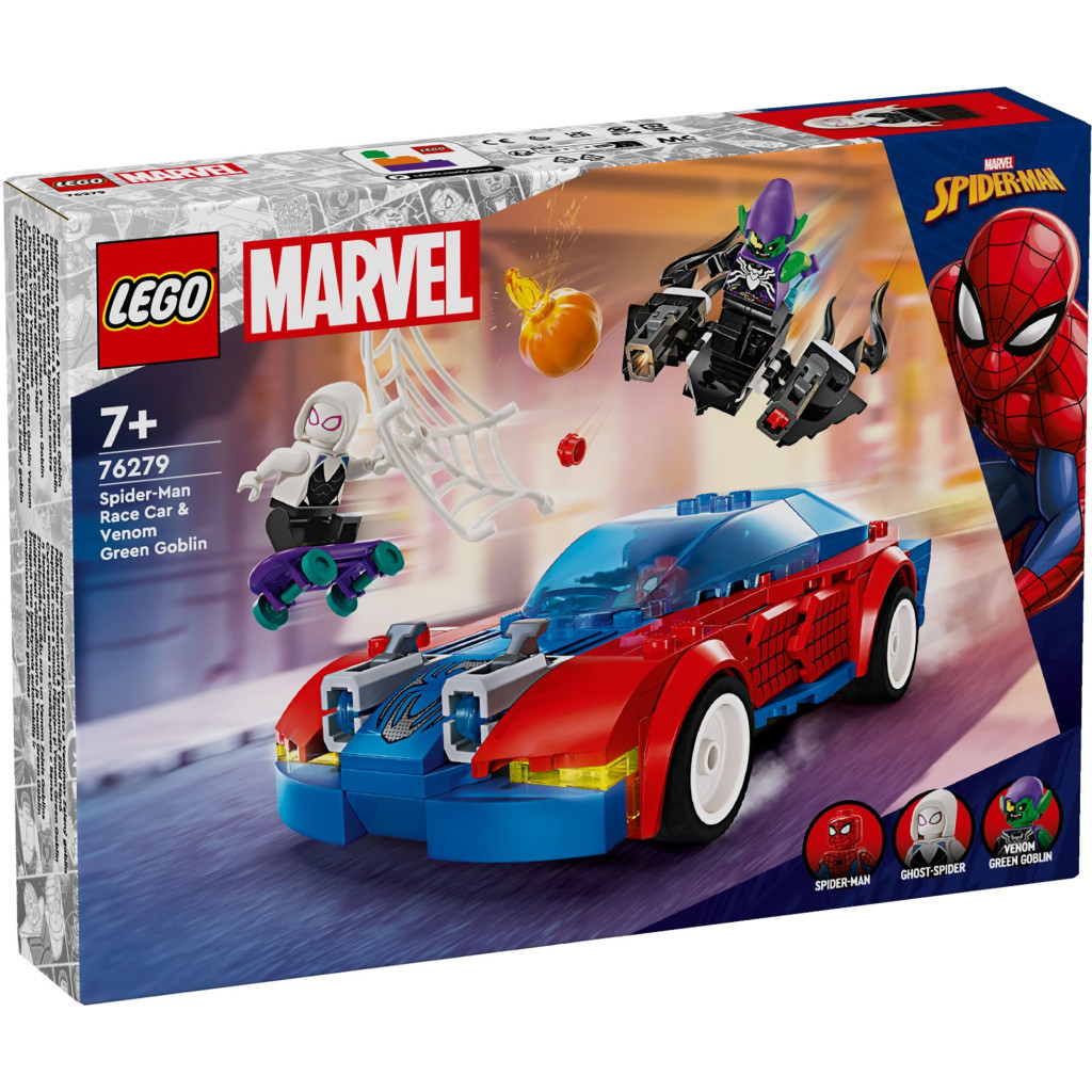 Конструктор LEGO Super Heroes Автомобіль для перегонів Людини-Павука й Зелений Гоблін з отрутою Венома 227 детале (76279) - зображення 1