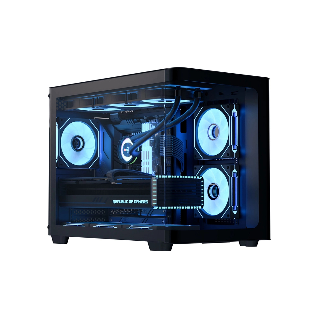 Корпус AeroCool P300C-G-BK-v1 Black (ACCS-PN02033.11) - зображення 1