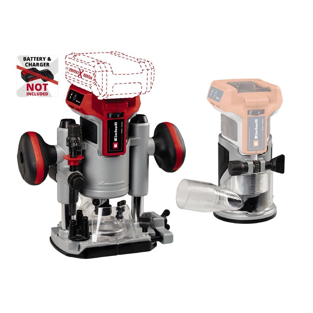 Фрезер Einhell TP-RO 18 Set Li BL-PXC, 18В, 6/8 мм, 10000-30000 об/хв (без АКБ та ЗП) (4350410) - изображение 1