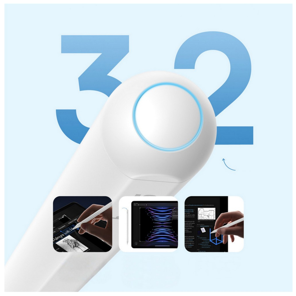 Стилус Baseus Smooth Writing 3 Wireless Charging Stylus Active White (P80080806213-00) - picture 11