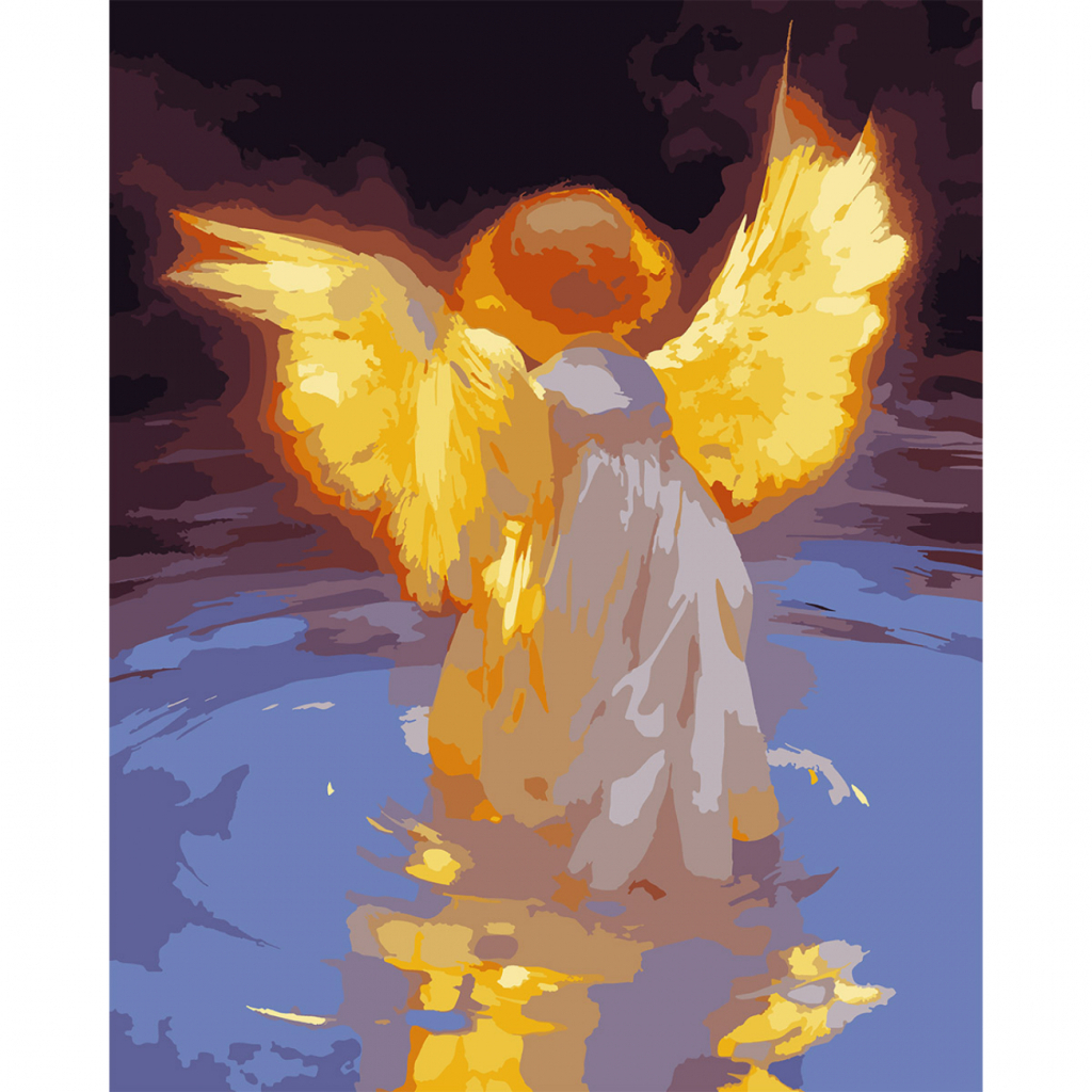 Картина по номерам Santi Сяючий янгол, 40*50 см, LED підсвітка (955081) - зображення 1