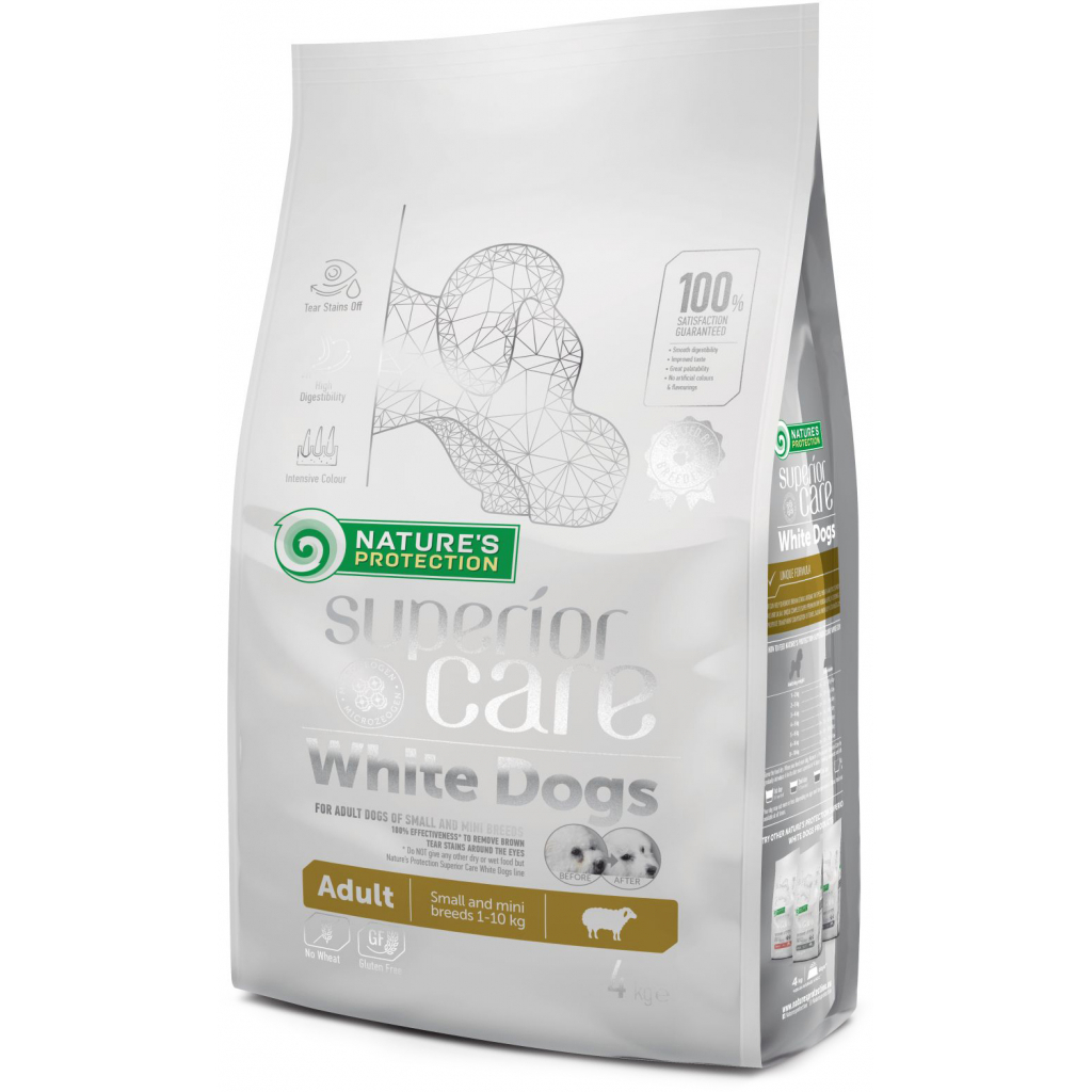 Сухий корм для собак Nature's Protection NP Superior Care White Dogs Adult Small and Mini Breeds 4kg (NPSC45833) - зображення 1