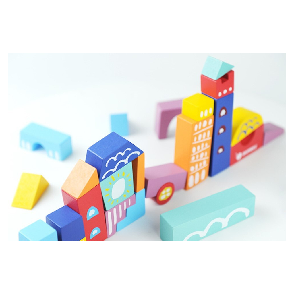 Конструктор Bravokids дерев'яний Пізанська вежа 30 елементів (786426) - зображення 2