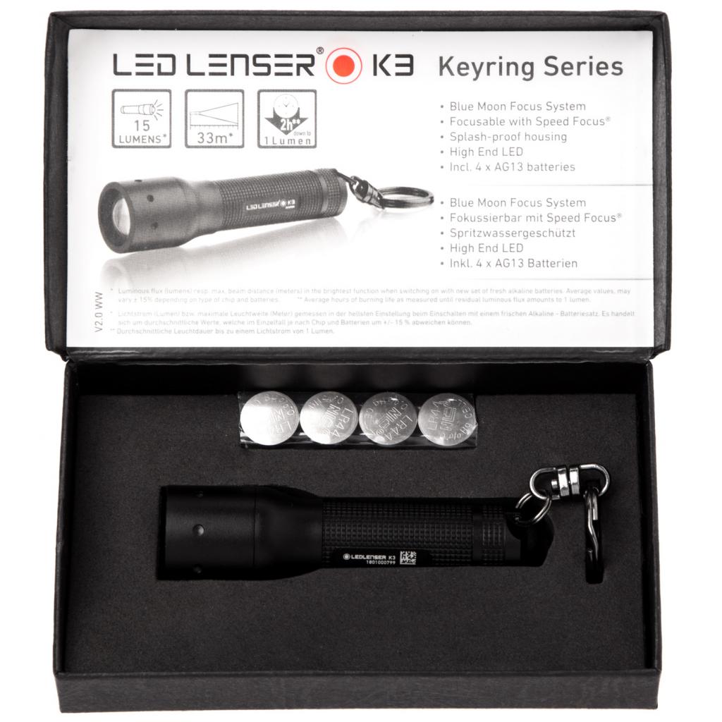 Ліхтар LedLenser K3, брелок, 15 (8313) - зображення 4