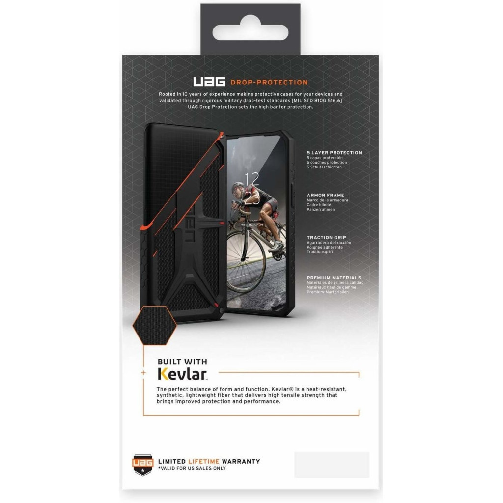 Чохол до мобільного телефона UAG Apple iPhone 14 Plus Monarch, Kevlar Black (114033113940) - зображення 12