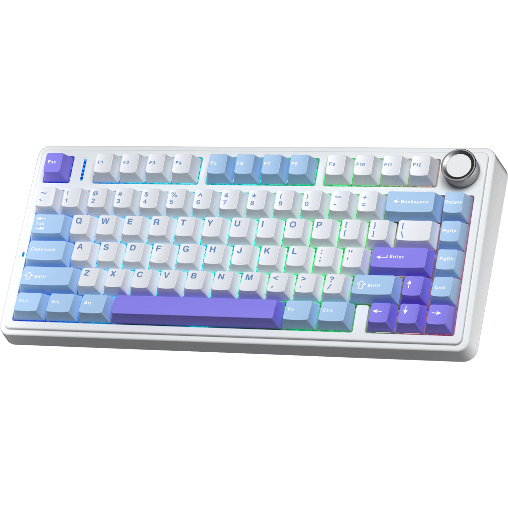 Клавіатура Aula F75 Gasket Reaper Wireless/Bluetooth/USB UA Purple (6978080501479) - зображення 3