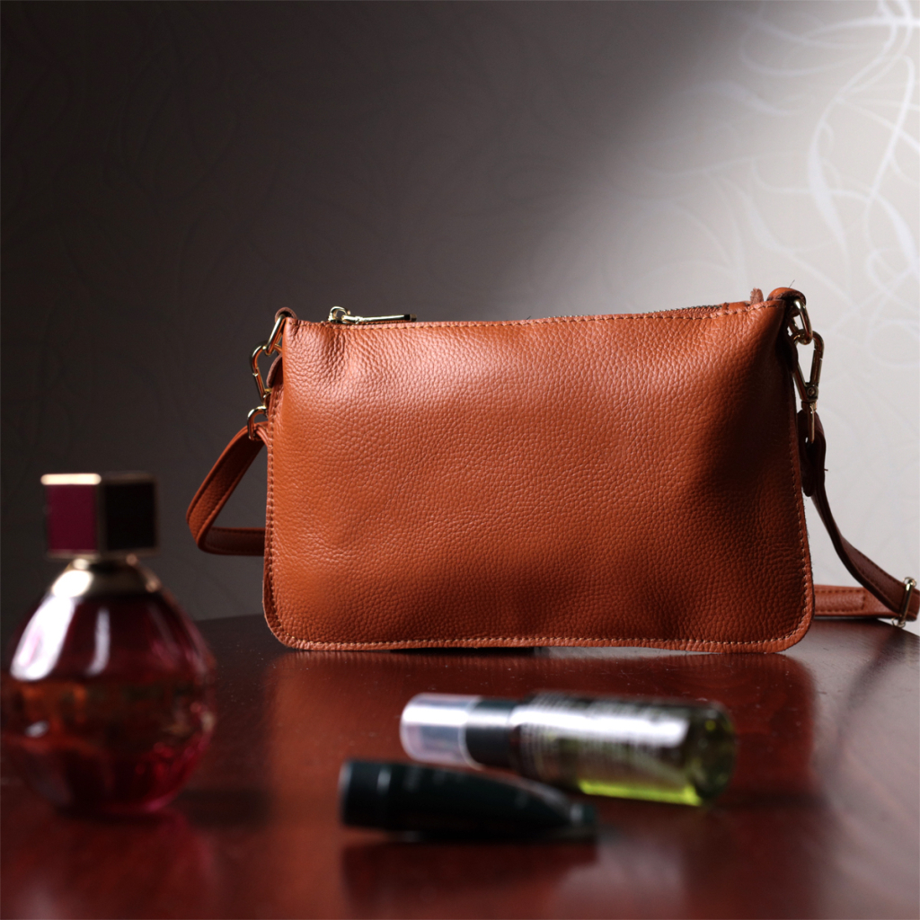 Сумка Vintage З натуральної шкіри Руда (22645) - зображення 10