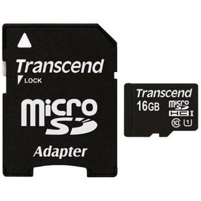 Карта пам'яті Transcend 16Gb microSDHC UHS-I (TS16GUSDU1) - зображення 1