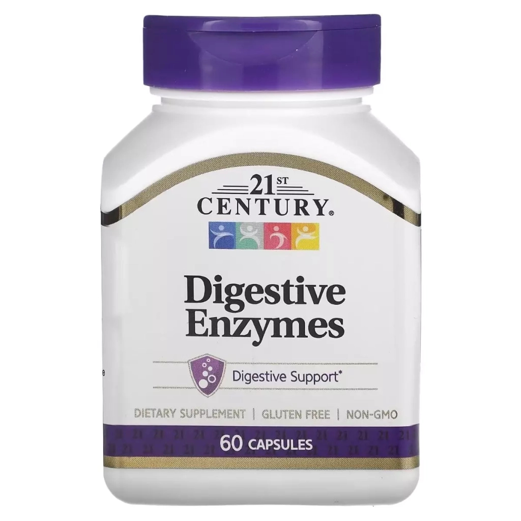 Вітамін 21st Century Травні ферменти, Digestive Enzymes, 60 капсул (CEN-22556) - зображення 1
