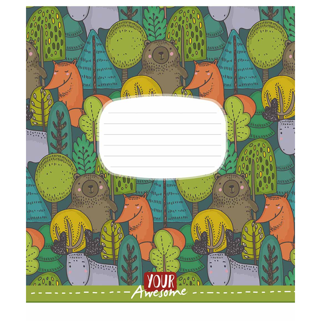 Зошит Школярик Funny cuties 24 аркуша лінія (024-3142L) - зображення 5