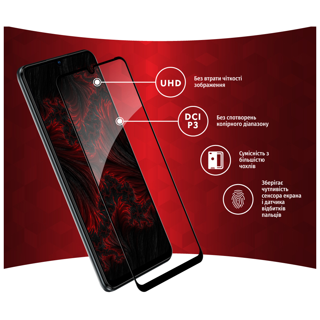 Скло захисне Intaleo Full Glue ZTE Blade V40 Vita (1283126545696) - зображення 3