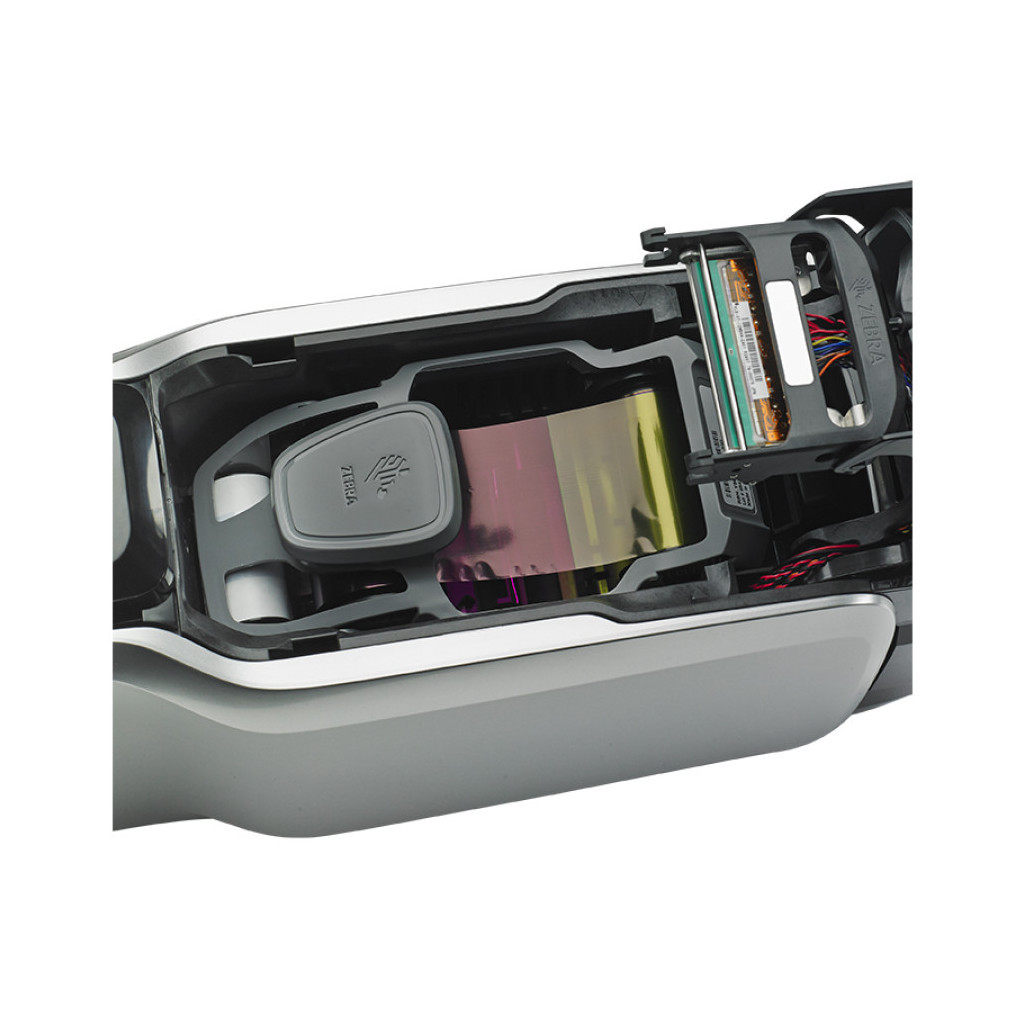 Принтер пластикових карт Zebra ZC300, Single Sided, USB, Ethernet, CardStudio, 200 cards, YMCKO ribbon (ZC31-000CQ00EM00) - зображення 8