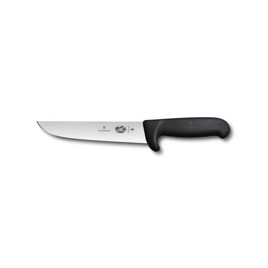 Кухонний ніж Victorinox Fibrox Butcher 18 см Black (5.5203.18) - зображення 1