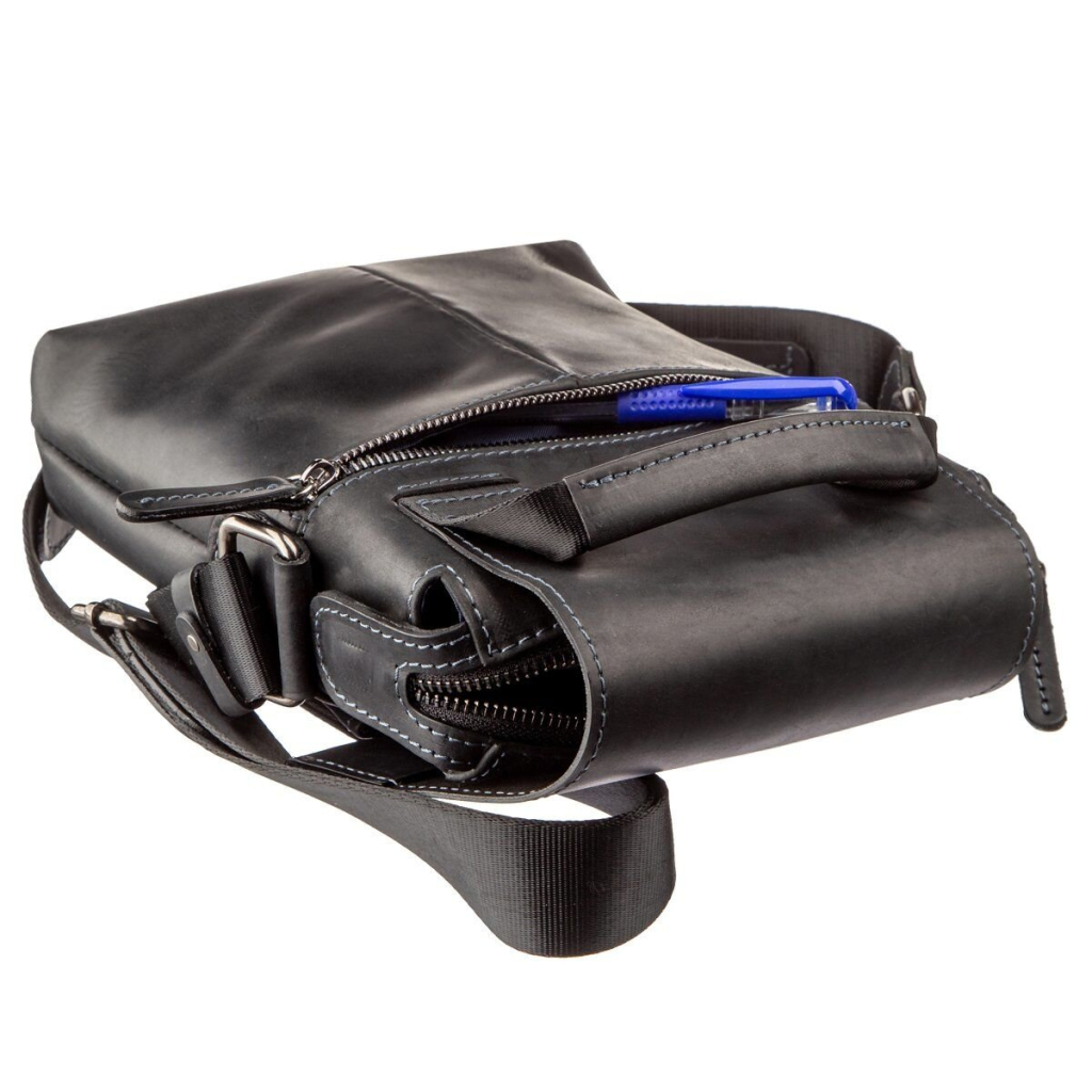 Сумка Shvigel Шкіряна Чорна (11173) - зображення 7