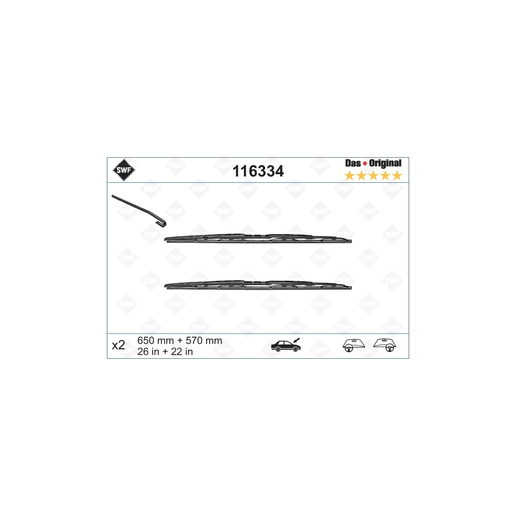 Щітка склоочисника SWF 116334 - зображення 1