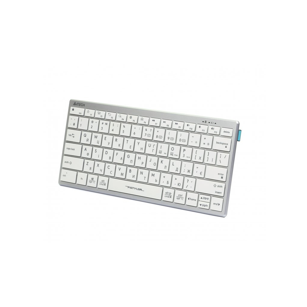Клавіатура A4Tech FBX51C Wireless/Bluetooth White (4711421972987) - зображення 2