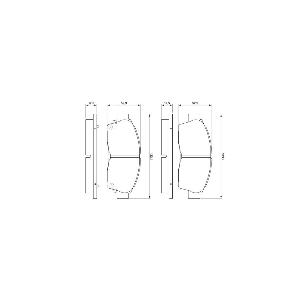 Гальмівні колодки Bosch 0 986 461 123 - зображення 1