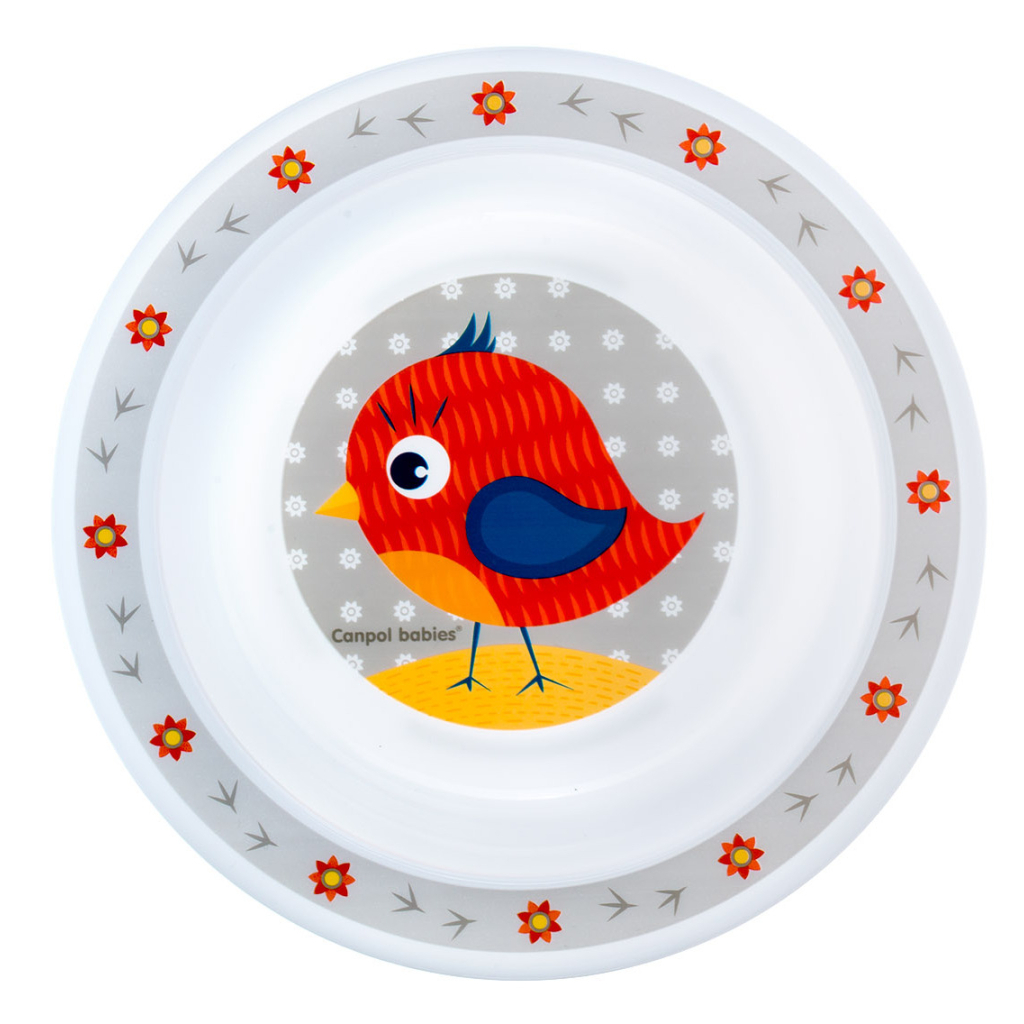 Набір дитячого посуду Canpol babies Cute Animals Пташка Червоний 5 предметів (4/401_red) - зображення 6