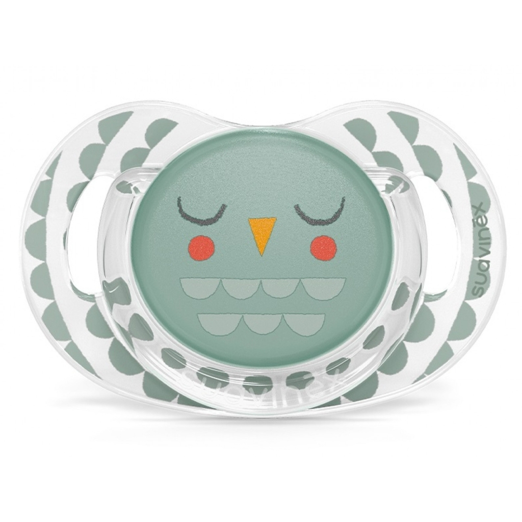 Пустушка Suavinex Bonhomia фізіологічна, +18 міс, зелена (307816) - зображення 1