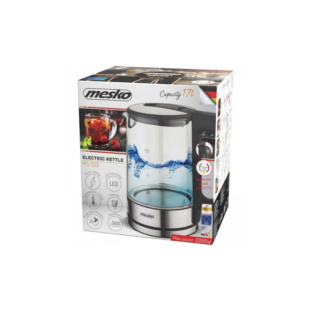 Електрочайник Mesko MS 1301 black - изображение 7